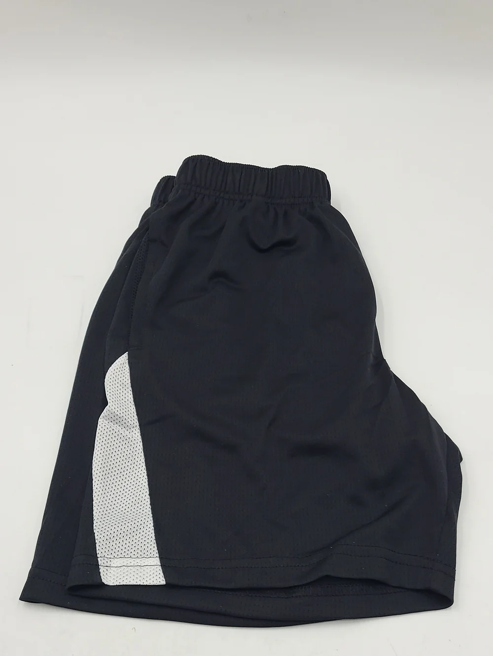 Nike Kids Black Athletic Shorts with White Side Panel